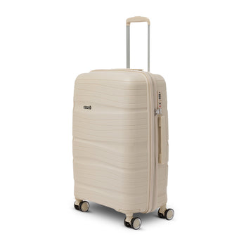 Trolley medio beige crema in ABS Govago, Valigie, SKU t912000033, Immagine 0